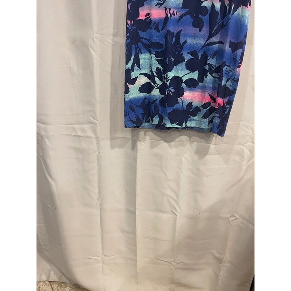 Tori Richard Dresses & Skirts - Tori Richard Honolulu Womens Blue Floral Tropical Polo Shift Dress Small 7437